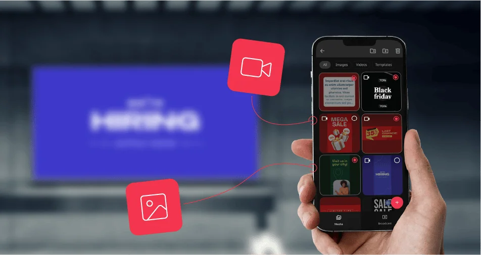 Manage screens